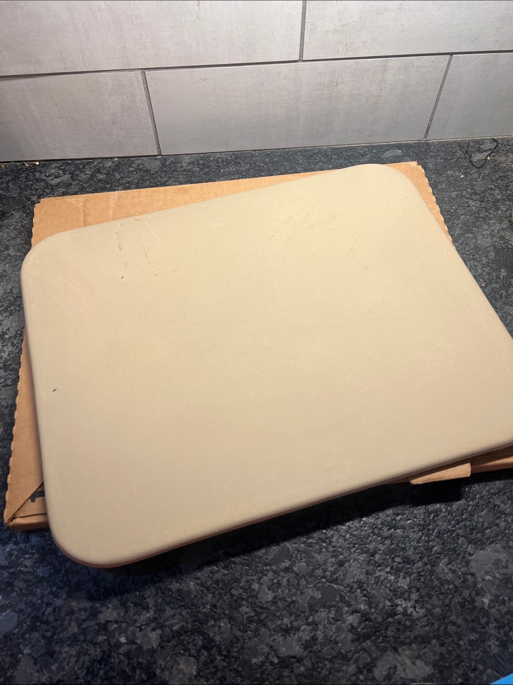 12x15 Pampered Chef retired stone. Family Heritage Series.  New in box